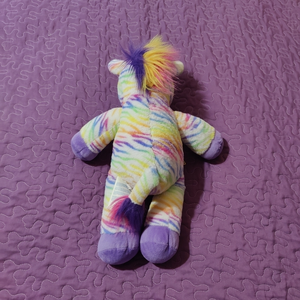 Build-A-Bear Retired Rainbow Zebra - Picture 3 of 4